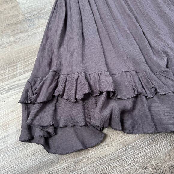 Free People FP One Adella Slip Mini Dress XS Gray Boho Festival - Picture 2 of 10